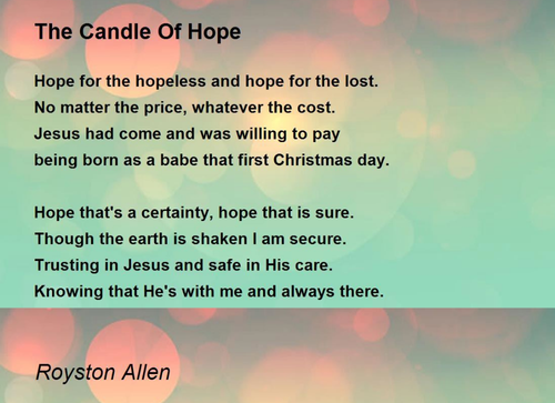 Candle of Hope Poem
